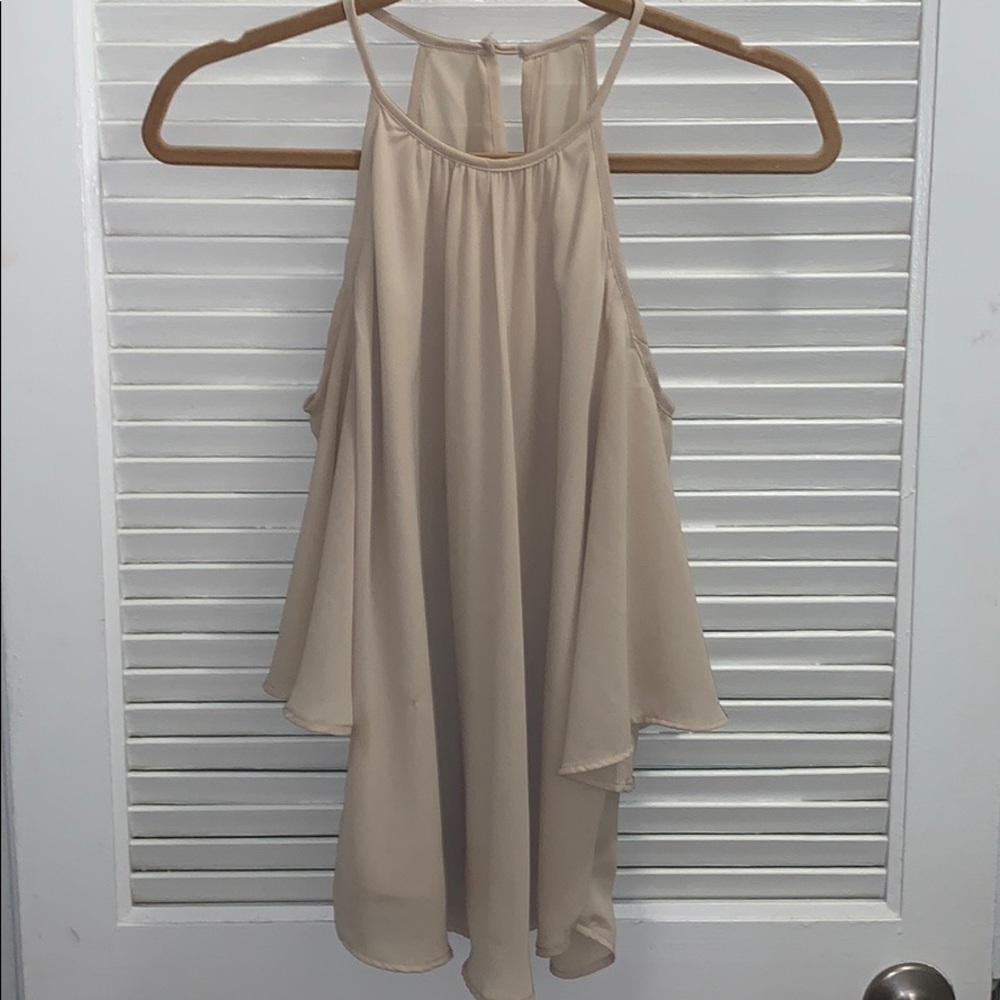 Japna Tan Cold-Shoulder Top